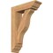 Ekena Millwork Funston Traditional Smooth Bracket w/ Offset Brace, Western Red Cedar, 5 1/2"W x 18"D x 26"H BKT0604X18X26FST01SWR - alternate 1